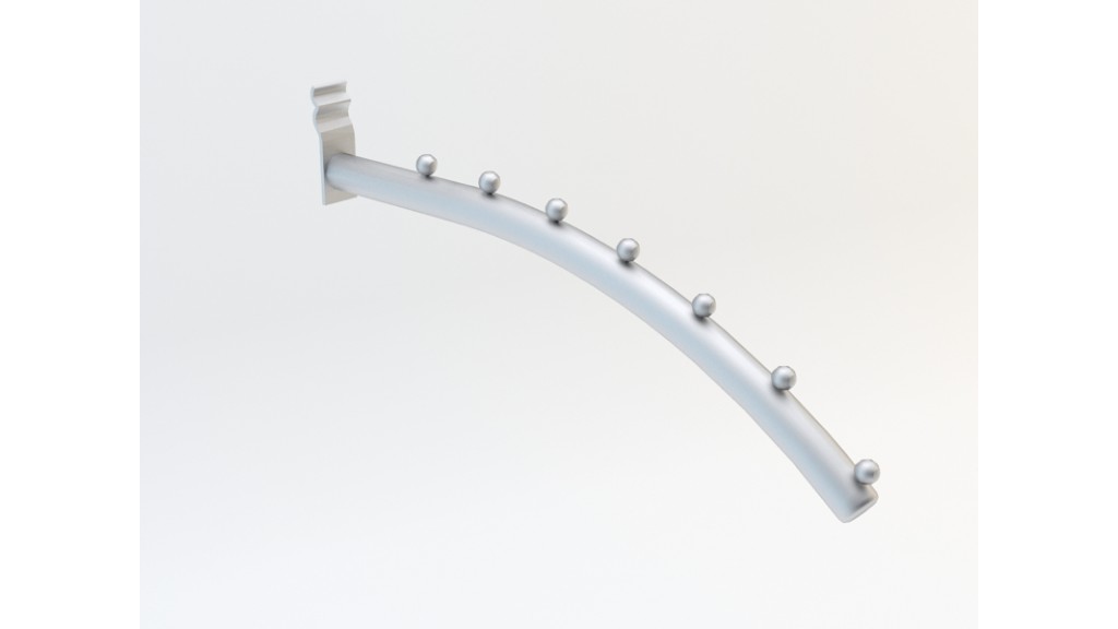 Front Faceout Bend, 7-Pin, Ø25mm, 25cm, Chrome